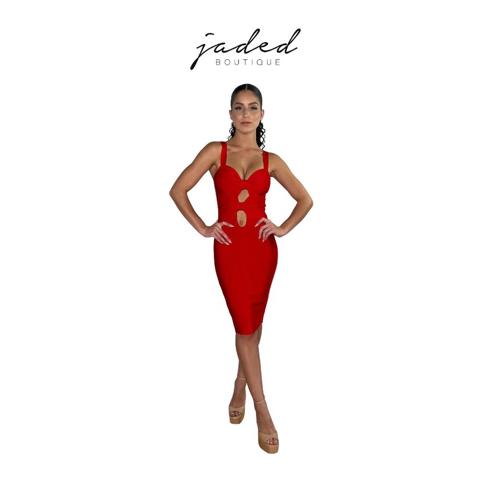 Scarlet Red Bow Dress